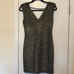 Black and gold shimmery dress